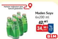 MADEN SUYU 6X200 ML MADEN SUYU 6X200 ML